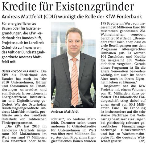 2017 02 19 Hamme Report Mattfeldt Kredite für Exisstenzgründer