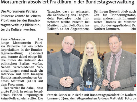 Aller-Report 17 02 15 Praktikantin BT-Verwaltung