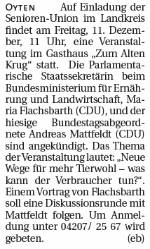Aller Report 151006 Besuch SEN