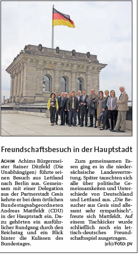 Aller Report 15 10 07 Besuch aus Achim in Berlin
